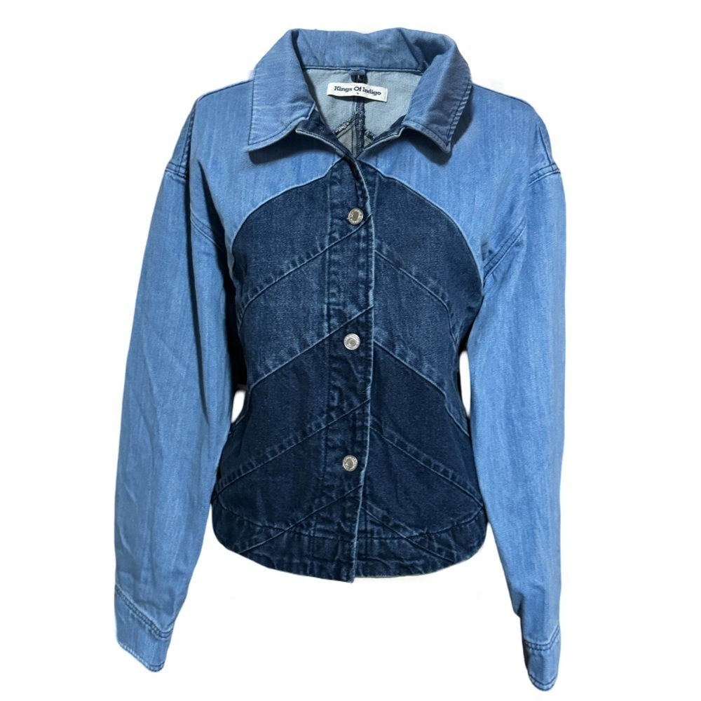 KINGS OF INDIGO • Birgitte Panelling Jacket Vegan Relaxed Fit Made In Turkey